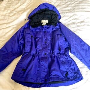 Vintage Purple Eddie Bauer Winter Rain Coat Jacket size Medium